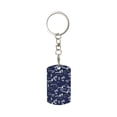 thumbnail image 1 of Goofa Hawaiian Style Printed Rectangular Metal Keychain Bag Charm Floral Charm for Purse Keys Metal Keyring Gift for Women Accessories, 1 of 7