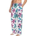 thumbnail image 1 of Goofa Hawaiian Style Printed Soft Pajama Pants for Men, Wide Leg Comfy Casual Lounge Yoga Pants-X-Large, 1 of 9