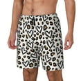 thumbnail image 1 of Goofa Heart Leopard Printed Men's Swim Trunks Board Shorts Quick Dry Mens Swimming Trunks with Compression Liner,Breathable Fit Hawaii Beach Shorts-XX-Large, 1 of 9
