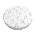 thumbnail image 1 of Goofa Heart Rabbit Printed Stool Covers Round, Waterproof Round Bar Stool Covers Anti-Slip Round Bar Stool Seat Cover with Elastic Bands Durable -12 inch, 1 of 7