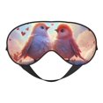 Goofa Heart Sky Bird Couple Printed Sleep Eye Mask for Men Women, Zero