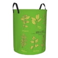 thumbnail image 1 of Goofa Herbs and Spices Printed Circular Hamper,Laundry Basket with Handles,Storage Baskets Foldable,Large Capacity Laundry Hamper-Medium, 1 of 8