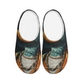 thumbnail image 1 of Goofa Hip-Hop Duck Print Womens Mens Cotton Lightweight House Slippers , Washable Home Slippers,Indoor Comfy Bedroom Cozy Slippers-42/43, 1 of 7