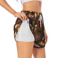 thumbnail image 1 of Goofa Hip-Hop Guinea Pig. Printed Women 2 in 1 Running Shorts,Quick Dry Athletic Workout Shorts,High Waisted Athletic Shorts with Liner Pockets-XX-Large, 1 of 9