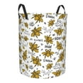 thumbnail image 1 of Goofa Hohey Bee Golden2 Printed Circular Hamper,Laundry Basket with Handles,Storage Baskets Foldable,Large Capacity Laundry Hamper-Small, 1 of 8