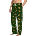 thumbnail image 1 of Goofa Hohey Bee Printed Soft Pajama Pants for Men, Wide Leg Comfy Casual Lounge Yoga Pants-X-Large, 1 of 9