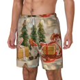 thumbnail image 1 of Goofa Holiday Christmas Stars Printed Men's Swim Trunks Board Shorts Quick Dry Mens Swimming Trunks with Compression Liner,Breathable Fit Hawaii Beach Shorts-3X-Large, 1 of 9
