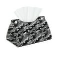 thumbnail image 1 of Goofa Horse Silhouette Pattern Triangle Square Tissue Box Cover, Modern PVC Leathe Facial Paper Holder,Decorative Holder/Organizer for Bathroom Vanity Countertop, 1 of 9