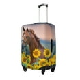 thumbnail image 1 of Goofa Horse Sunflowers Pattern Luggage Covers For Suitcase,Suitcase Cover Protector Fit 18-32 Inch Luggage-X-Large, 1 of 9
