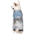thumbnail image 1 of Goofa Horses Running Through The Water Pattern Small Dog Sweater Hoodies Pet Grey Hooded Soft Fleece Sweatshirts with Pocket Fall Winter Puppy Cat Sweaters Warm Clothes-Medium, 1 of 8