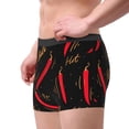 thumbnail image 1 of Goofa Hot Chili Printed Men's Boxer Briefs Underwear, Moisture-Wicking Underwear, Trunk,Soft and Breathable Cotton Underwear-Large, 1 of 9