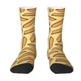thumbnail image 1 of Goofa Hot Dogs Printed Men's Crew Socks, Soft Durable Breathable Moisture-Wicking with Odor Control Cotton socks, 1 of 9