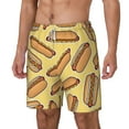 thumbnail image 1 of Goofa Hot Dogs Printed Men's Swim Trunks Board Shorts Quick Dry Mens Swimming Trunks with Compression Liner,Breathable Fit Hawaii Beach Shorts-Small, 1 of 9