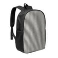 thumbnail image 1 of Goofa Houndstooth Black And White Pattern 17in Student Backpack - School, Travel, Work Bookbag -Laptop Backpack,Water Resistant College School Computer Bag, 1 of 6