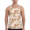 thumbnail image 1 of Goofa Howdy Cowgirl Pattern Men's Workout Tank Top Slim-Fit Tank Quick Dry Fit Muscle Tank Top Beach Tank Top Bodybuilding Sleeveless T Shirt-Large, 1 of 7