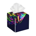 thumbnail image 1 of Goofa Howling Wolf Tissue Box Cover PVC Leather Tissue Holder Square Facial Tissue Case Facial Paper Organizer Dispenser for Bathroom, Vanity Countertop, 1 of 8