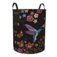 thumbnail image 1 of Goofa Humming Bird Printed Circular Hamper,Laundry Basket with Handles,Storage Baskets Foldable,Large Capacity Laundry Hamper-Small, 1 of 8