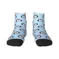 thumbnail image 1 of Goofa Husky Head Pattern Non Slip Socks with Grips for Elderly, Crew Socks Yoga Hospital Socks Cushioned Sole Gripper Socks for Men Women, 1 of 5