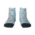 thumbnail image 1 of Goofa I Am A Fan Popcorn Pattern Non Slip Socks with Grips for Elderly, Crew Socks Yoga Hospital Socks Cushioned Sole Gripper Socks for Men Women, 1 of 5