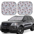 thumbnail image 1 of Goofa I Love USA Pattern 2 Piece Car Windshield Sun Shade Foldable | Front Windshield Shade for Sun, Heat and UV Rays | Sunshade for Car Front Window-Small, 1 of 7