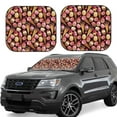 thumbnail image 1 of Goofa Ice Cream Cake Pattern 2 Piece Car Windshield Sun Shade Foldable | Front Windshield Shade for Sun, Heat and UV Rays | Sunshade for Car Front Window-, 1 of 7