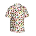 thumbnail image 1 of Goofa Ice Cream Popsicles Hawaiian Shirt for Men, Unisex Summer Beach Casual Short Sleeve Button Down Shirts,Aloha Tropical Floral print shirt-, 1 of 9