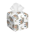 thumbnail image 1 of Goofa Indian Elephant Tissue Box Cover PVC Leather Tissue Holder Square Facial Tissue Case Facial Paper Organizer Dispenser for Bathroom, Vanity Countertop, 1 of 8