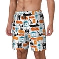 thumbnail image 1 of Goofa Industrial Transportations Printed Men's Swim Trunks Board Shorts Quick Dry Mens Swimming Trunks with Compression Liner,Breathable Fit Hawaii Beach Shorts-X-Large, 1 of 9
