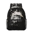 thumbnail image 1 of Goofa Ink Style Bald Eagle Pattern Comfortable Student Backpack - Ergonomic Design, Durable, Water-Resistant, Multi-Compartment,Travel, and Outdoor Activities, 1 of 5