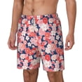 thumbnail image 1 of Goofa Japanese Cherry Blossoms Printed Men's Swim Trunks Board Shorts Quick Dry Mens Swimming Trunks with Compression Liner,Breathable Fit Hawaii Beach Shorts-XX-Large, 1 of 9