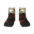 thumbnail image 1 of Goofa Jungle Meditating Panda Pattern Non Slip Socks with Grips for Elderly, Crew Socks Yoga Hospital Socks Cushioned Sole Gripper Socks for Men Women, 1 of 5