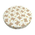 thumbnail image 1 of Goofa Kawaii Bear Printed Stool Covers Round, Waterproof Round Bar Stool Covers Anti-Slip Round Bar Stool Seat Cover with Elastic Bands Durable -, 1 of 7