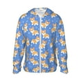 thumbnail image 1 of Goofa Kawaii Corgi Printed Women's UPF 50+ Sun Protection Hoodie Jacket Lightweight Long Sleeve Sun Shirt for Women with Pocket Hiking Outdoor-Medium, 1 of 9