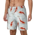 thumbnail image 1 of Goofa Koi Fish Corals,Spring Summer Printed Men's Swim Trunks Board Shorts Quick Dry Mens Swimming Trunks with Compression Liner,Breathable Fit Hawaii Beach Shorts-Medium, 1 of 9