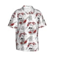 thumbnail image 1 of Goofa Koi Fish Hawaiian Shirt for Men, Unisex Summer Beach Casual Short Sleeve Button Down Shirts,Aloha Tropical Floral print shirt-Small, 1 of 9