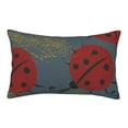 thumbnail image 1 of Goofa Ladybug Pattern Pillow Case – Plush & Soft Cushion Cover, Hypoallergenic Throw Pillow Case for Comfortable Sleep with Envelope Closure-14"x20", 1 of 6