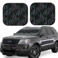 thumbnail image 1 of Goofa Lavender Flowers Pattern 2 Piece Car Windshield Sun Shade Foldable | Front Windshield Shade for Sun, Heat and UV Rays | Sunshade for Car Front Window-, 1 of 7