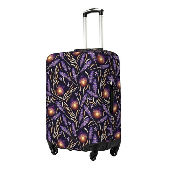 Goofa Lavender Flowers Pattern Luggage Covers For Suitcase,Suitcase Cover Protector Fit 18-32 Inch Luggage-X-Large