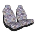 thumbnail image 1 of Goofa Lavender Flowers Printed Car Seat Covers, Automotive Seat Covers for Cars Trucks and SUVs, Quick Setup Universal Fit Elastic Seat Covers-2 PCS, 1 of 6