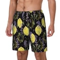 thumbnail image 1 of Goofa Lavender Flowers Printed Men's Swim Trunks Board Shorts Quick Dry Mens Swimming Trunks with Compression Liner,Breathable Fit Hawaii Beach Shorts-Small, 1 of 9