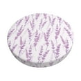 thumbnail image 1 of Goofa Lavender Flowers Printed Stool Covers Round, Waterproof Round Bar Stool Covers Anti-Slip Round Bar Stool Seat Cover with Elastic Bands Durable -, 1 of 7