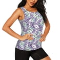 thumbnail image 1 of Goofa Lavender Flowers Printed Womens Workout Tops for Women Sleeveless Yoga Shirts Athletic Running Tank Tops Sleeveless Gym Clothes Workout Apparel-Medium, 1 of 9