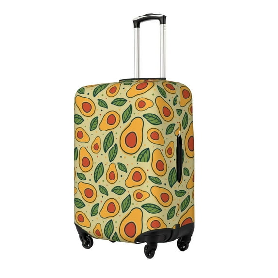 Goofa Leaves Avocado Pattern Luggage Covers For Suitcase,Suitcase Cover Protector Fit 18-32 Inch Luggage-Medium
