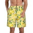 thumbnail image 1 of Goofa Lemon (2) Printed Mens Swim Trunks Summer Quick Dry Short Beach Swimwear Bathing Suits-Small, 1 of 9
