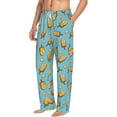 thumbnail image 1 of Goofa Lemon Ice Cream Printed Soft Pajama Pants for Men, Wide Leg Comfy Casual Lounge Yoga Pants-XX-Large, 1 of 9