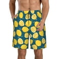 thumbnail image 1 of Goofa Lemon Printed Mens Swim Trunks Summer Quick Dry Short Beach Swimwear Bathing Suits-, 1 of 9