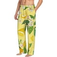 thumbnail image 1 of Goofa Lemon Printed Soft Pajama Pants for Men, Wide Leg Comfy Casual Lounge Yoga Pants-Medium, 1 of 9