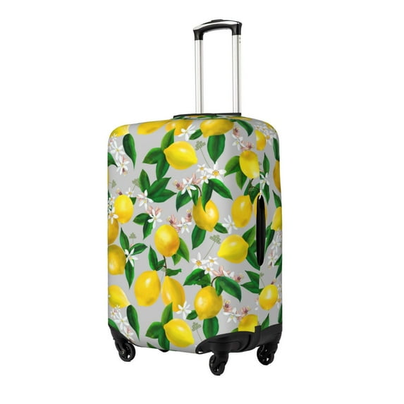 Goofa Lemon Seamless Pattern Oil Painting Effect Pattern Luggage Covers For Suitcase,Suitcase Cover Protector Fit 18-32 Inch Luggage-X-Large
