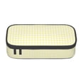 thumbnail image 1 of Goofa Lemon Yellow Checkboard Pattern Pencil Case, Multi- Slot Pencil Pouch, Portable Pencil Bag, Pen Case for& Office, 1 of 1