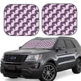 thumbnail image 1 of Goofa Leopard Print Pattern 2 Piece Car Windshield Sun Shade Foldable | Front Windshield Shade for Sun, Heat and UV Rays | Sunshade for Car Front Window-Large, 1 of 7